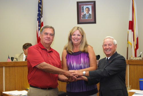 Steve Hurst check to Wellborn Band Boosters